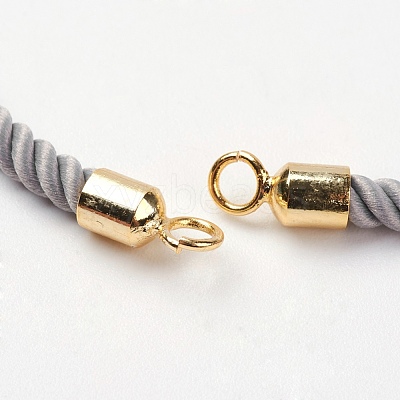Nylon Twisted Cord Bracelet Making MAK-K007-05G-1