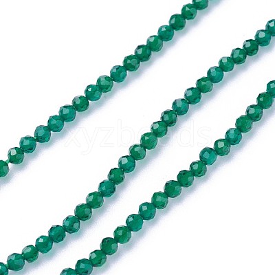 Faceted Glass Beads Strands G-F619-09C-2mm-1