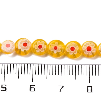 Handmade Millefiori Lampwork Beads Strands LAMP-G164-11G-1
