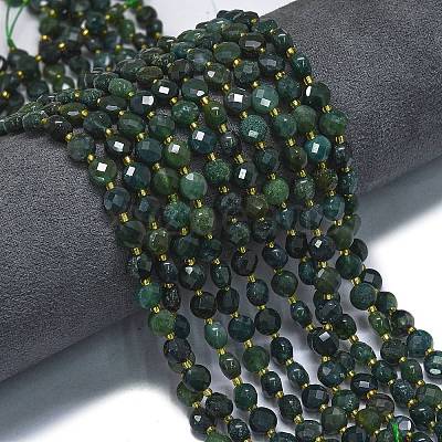 Natural Moss Agate Beads Strands G-K389-B09-01-1