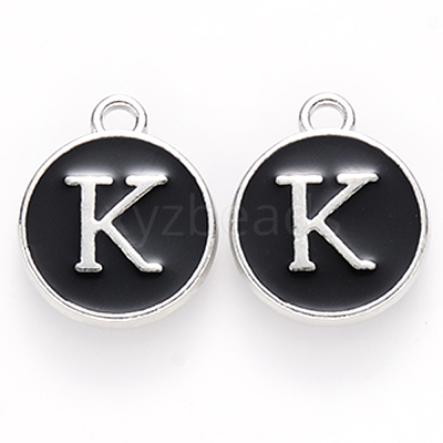 Platinum Plated Alloy Charms ENAM-S118-02K-P-1