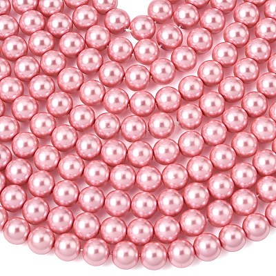 Eco-Friendly Dyed  Glass Pearl Round Beads Strands HY-A002-8mm-RB109-1