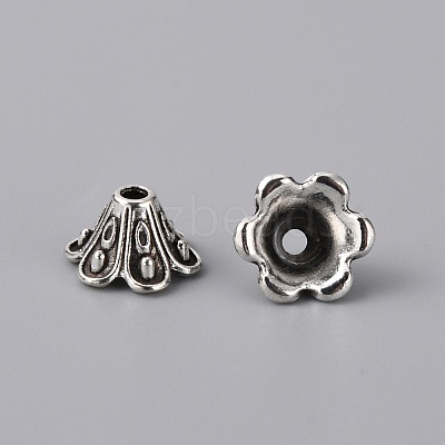 Alloy Bead Cap FIND-WH0042-27AS-1