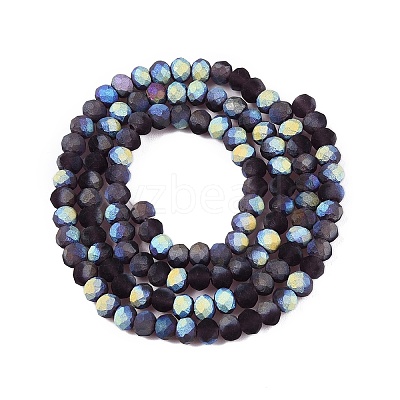 Transparent Glass Beads Strands EGLA-A044-T3mm-MB15-1