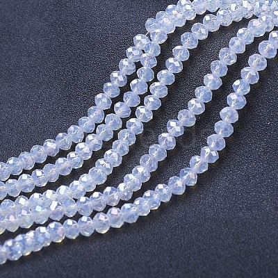 Electroplate Glass Beads Strands EGLA-A034-J3mm-B06-1