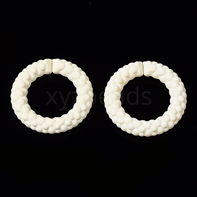 Spray Painted CCB Plastic Linking Rings CCB-Q091-010F-1
