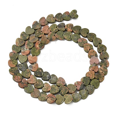 Natural Unakite Beads Strands G-A272-A01-11-1