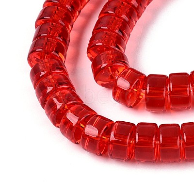 Transparent Glass Beads Strands GLAA-N026-3x6mm-T08-1