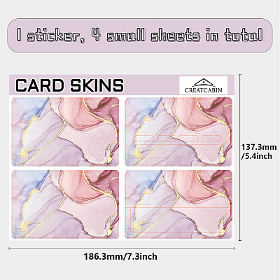 PVC Plastic Waterproof Card Stickers DIY-WH0432-063-1