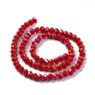 Electroplate Opaque Solid Color Glass Beads Strands LS-EGLA-A034-P3mm-L04-1