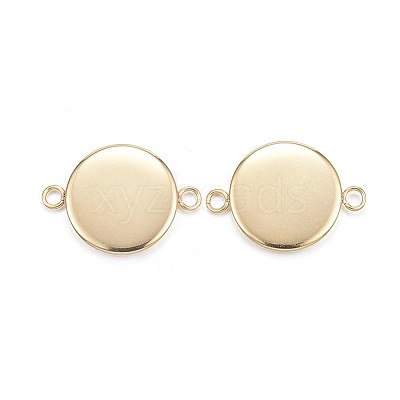 Ion Plating(IP) 304 Stainless Steel Cabochon Connector Settings X-STAS-G127-14-12mm-G-1