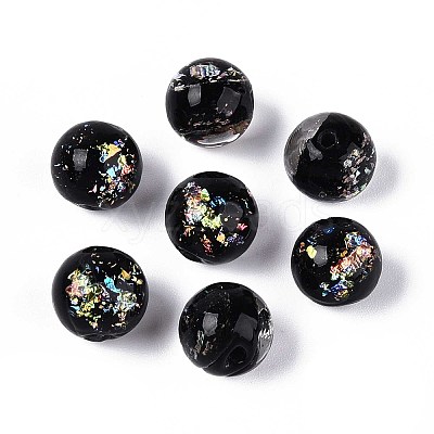 Handmade Foil Lampwork Beads LAMP-T021-31A-1