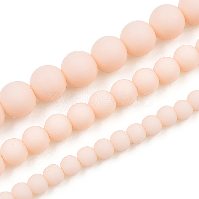 Opaque Glass Beads Strands LS-GLAA-T032-P4mm-MD09-1