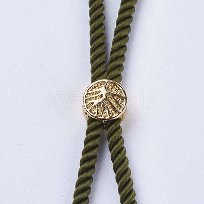Nylon Twisted Cord Bracelet Making MAK-F018-15G-RS-1