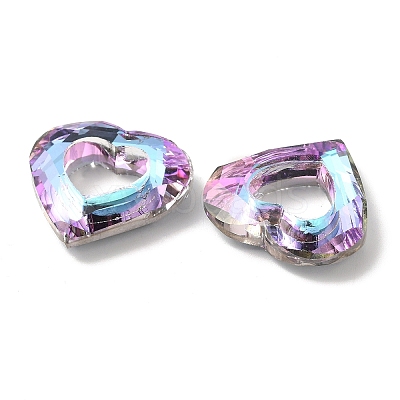 Electroplated Glass Pendants EGLA-O008-01-1