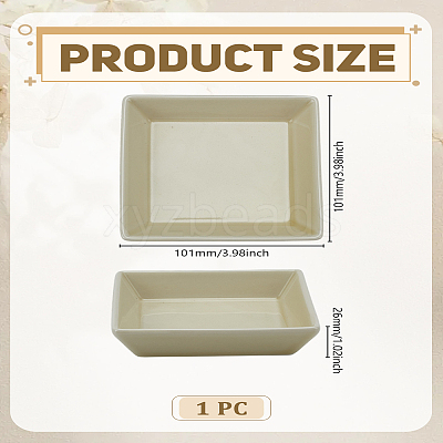 1Pc Porcelain Jewelry Plates ODIS-LP0001-17D-1