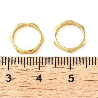 Rack Plating Brass Bead Frame KK-M269-05G-1