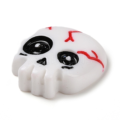 Skull Halloween Opaque Resin Decoden Cabochons RESI-R446-01D-1