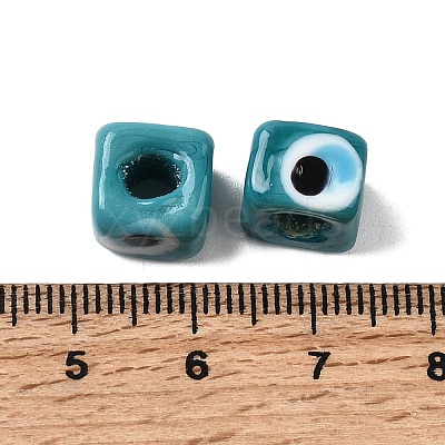 Handmade Evil Eye Lampwork European Beads LAMP-G143-06J-1