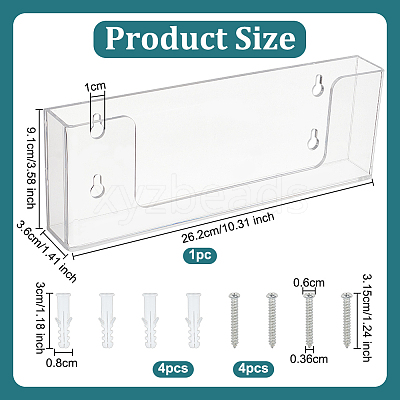 Acrylic Wall Mounted Display Stands ODIS-WH0043-95-1
