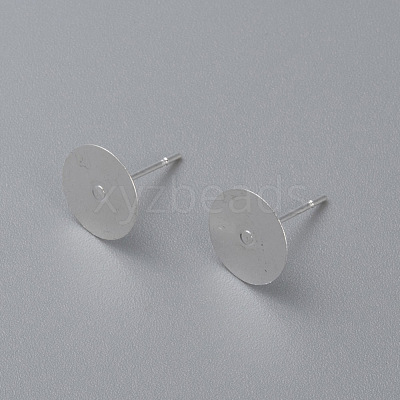 304 Stainless Steel Stud Earring Findings STAS-H436-24S-10mm-1
