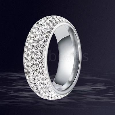 201 Stainless Steel Finger Rings for Women WGAEC69-06-1