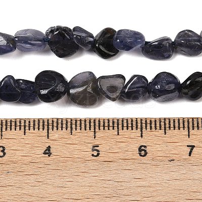 Natural Iolite/Cordierite/Dichroite Beads Strands G-A284-A02-01-1
