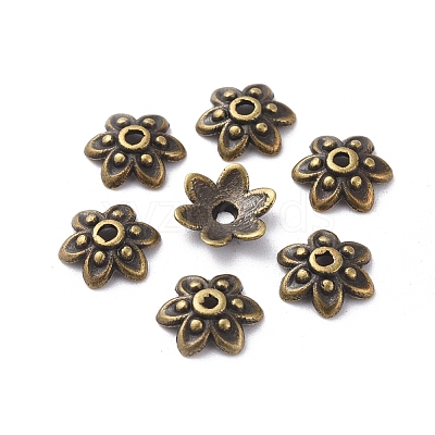Tibetan Antique Bronze Metal Caps MLF0626Y-1
