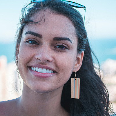 DIY Two Tone 3D Printed Drop Earring Making Kit DIY-FW0001-18-1