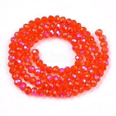 Electroplate Glass Beads Strands EGLA-A034-T3mm-L29-1