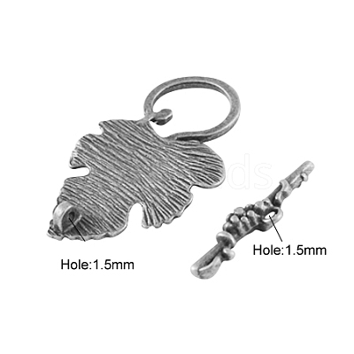Alloy Toggle Clasps X-PALLOY-A20005-AS-FF-1