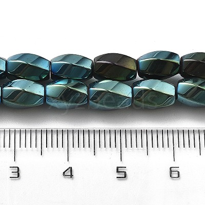 Electroplated Synthetic Magnetic Hematite Beads Strands G-P545-G01-02H-1