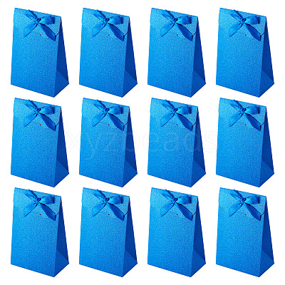 Rectangle Glitter Paper Gift Bags CARB-TAC0002-05C-1