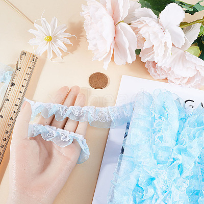 12.5 Yards Double Layers Polyester Lace Trim OCOR-GF0003-11B-1