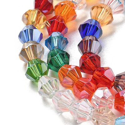Transparent Electroplate Glass Beads Strands LS-EGLA-A039-T3mm-A29-1