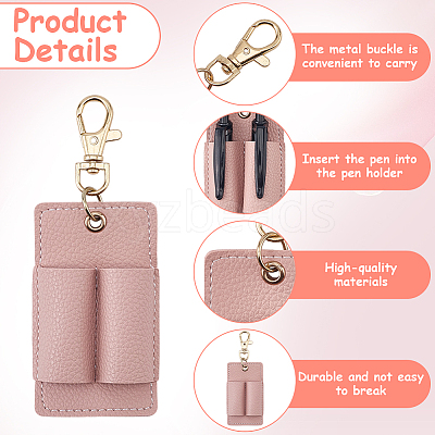 3Pcs PU Keychains KEYC-CL0001-49A-1