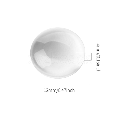 200Pcs Transparent Glass Cabochons GGLA-YW0001-05-1