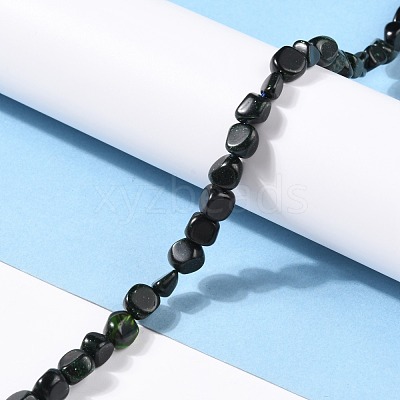 Synthetic Green Goldstone Beads Strands G-G018-15-1