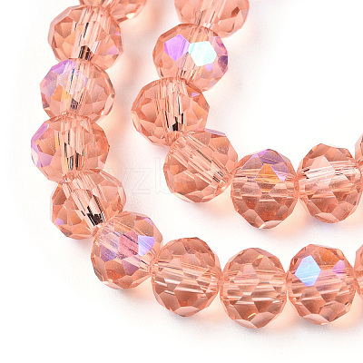 Electroplate Glass Beads Strands EGLA-A034-T2mm-L24-1
