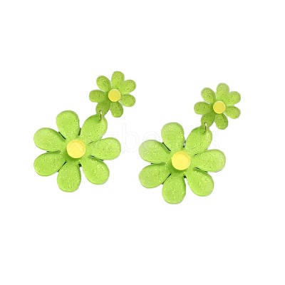 Acrylic Dangle Stud Earrings FS-WGE0E39-04-1
