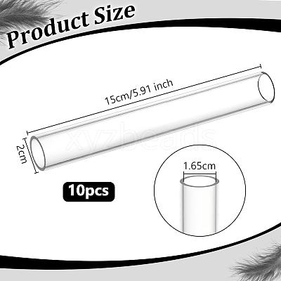 Acrylic Round Tube OACR-WH0056-007C-1