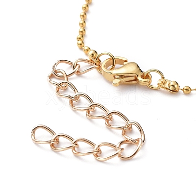 Brass Ball Chains Necklace Making NJEW-JN02838-04-1