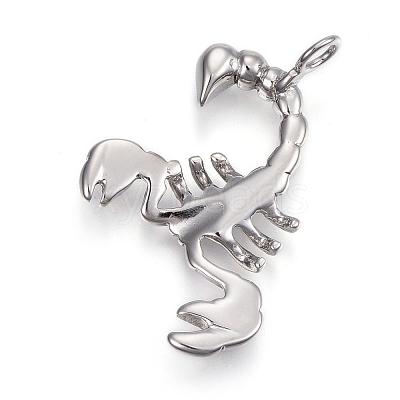 Tarnish Resistant 304 Stainless Steel Pendants STAS-H365-06-1