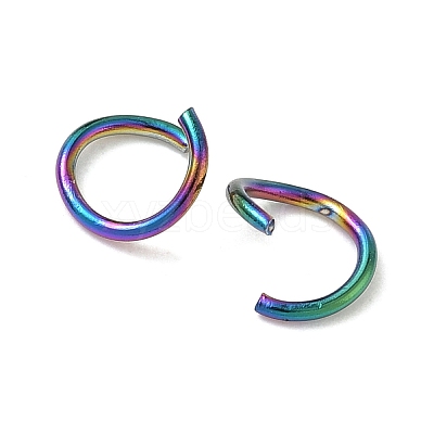 304 Stainless Steel Open Jump Rings STAS-Z150-01F-RC-1