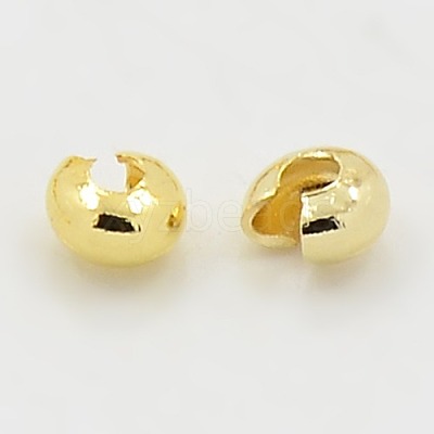 Iron Crimp Beads Covers IFIN-H030-G-1