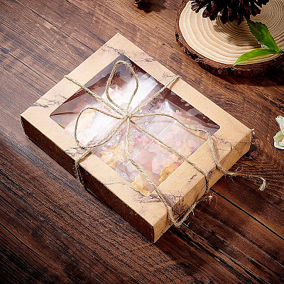 Marble Texture Pattern Paper Gift Boxes CON-BC0006-24A-1
