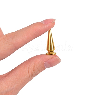40Ssets 4 Colors Alloy Spikes Screwback Studs PALLOY-SZ0001-24-1