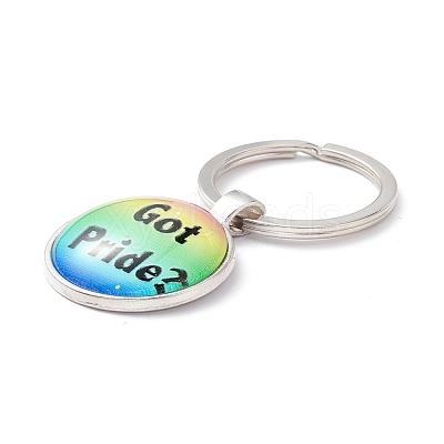 Pride Style Glass Keychain KEYC-F033-01F-1