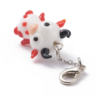 Handmade Lampwork Pendant Decorations LAMP-K034-A11-1
