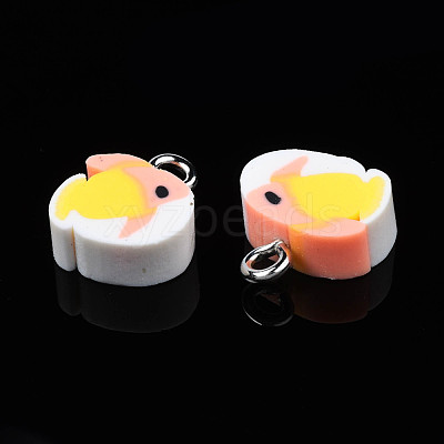 Handmade Polymer Clay Charms CLAY-S096-025-1